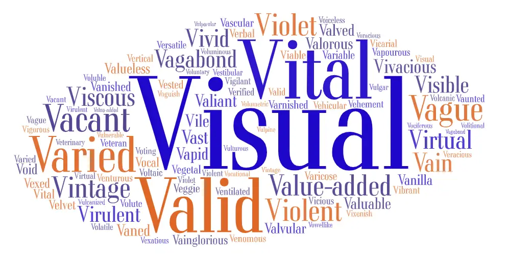Adjectives That Start with V