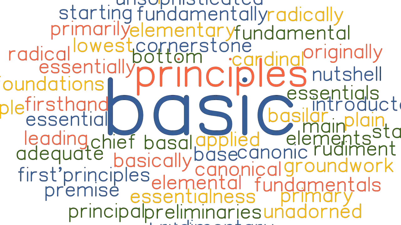 BASIC Synonyms And Related Words What Is Another Word For BASIC 