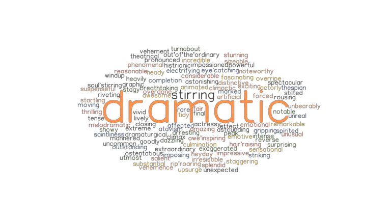 DRAMATIC Synonyms And Related Words What Is Another Word For DRAMATIC 