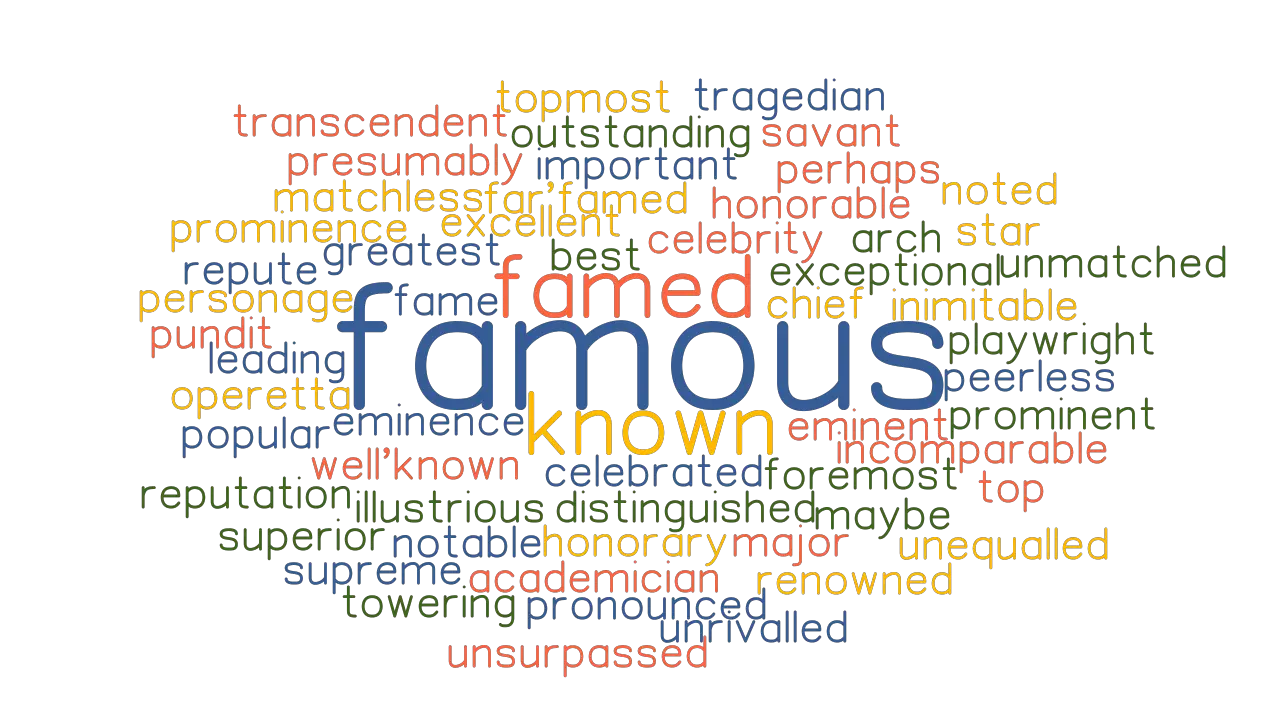 FAMOUS Synonyms And Related Words What Is Another Word For FAMOUS 