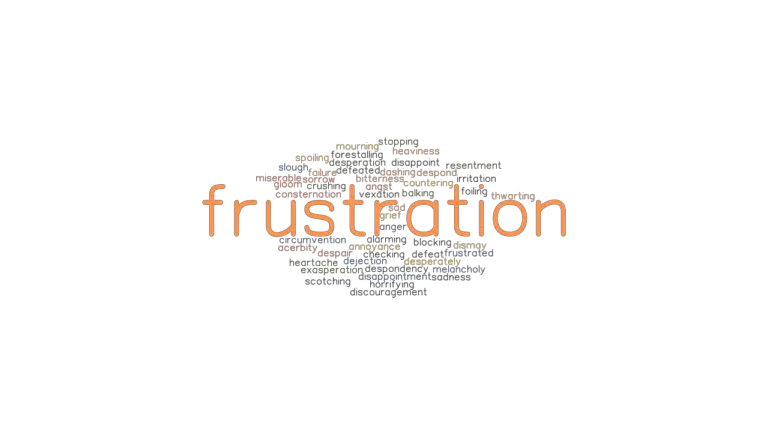 FRUSTRATION Synonyms And Related Words What Is Another Word For 