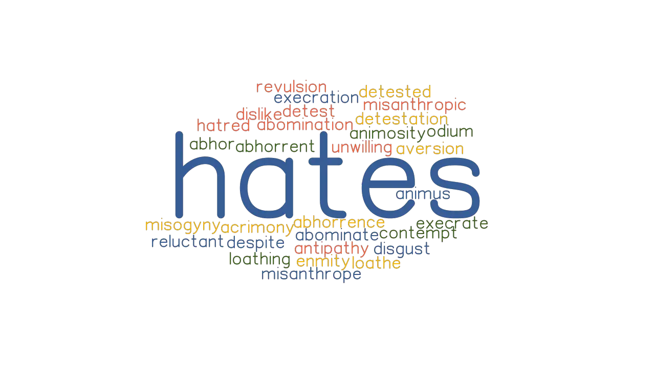 HATES: Synonyms and Related Words. What is Another Word ...