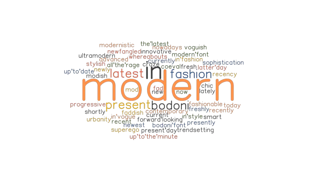 MODERN: Synonyms and Related Words. What is Another Word for MODERN ...