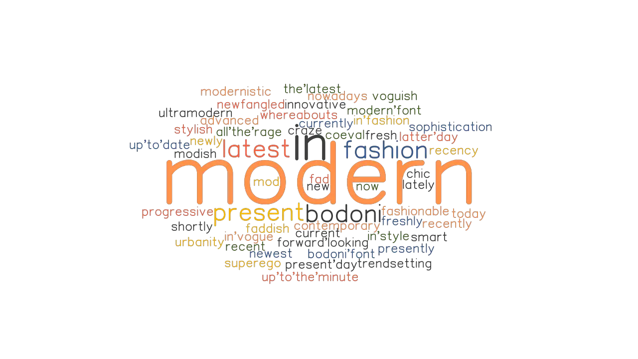 MODERN Synonyms And Related Words What Is Another Word For MODERN 