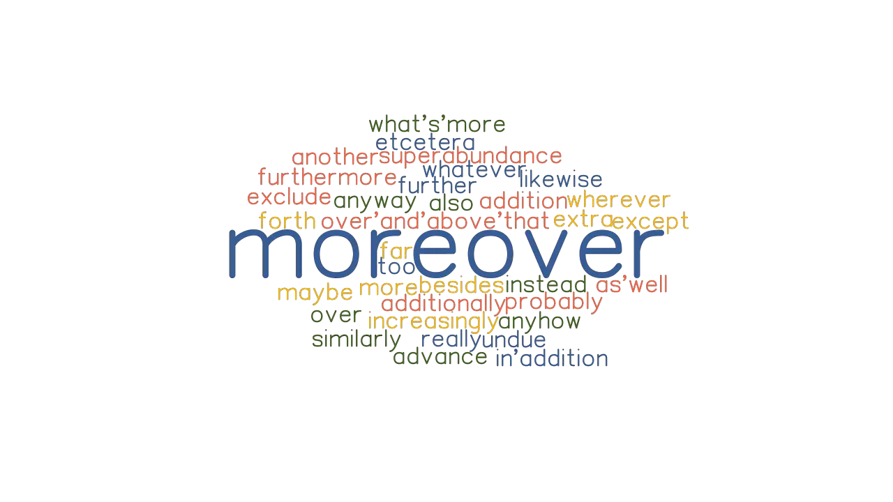 MOREOVER Synonyms And Related Words What Is Another Word For MOREOVER 