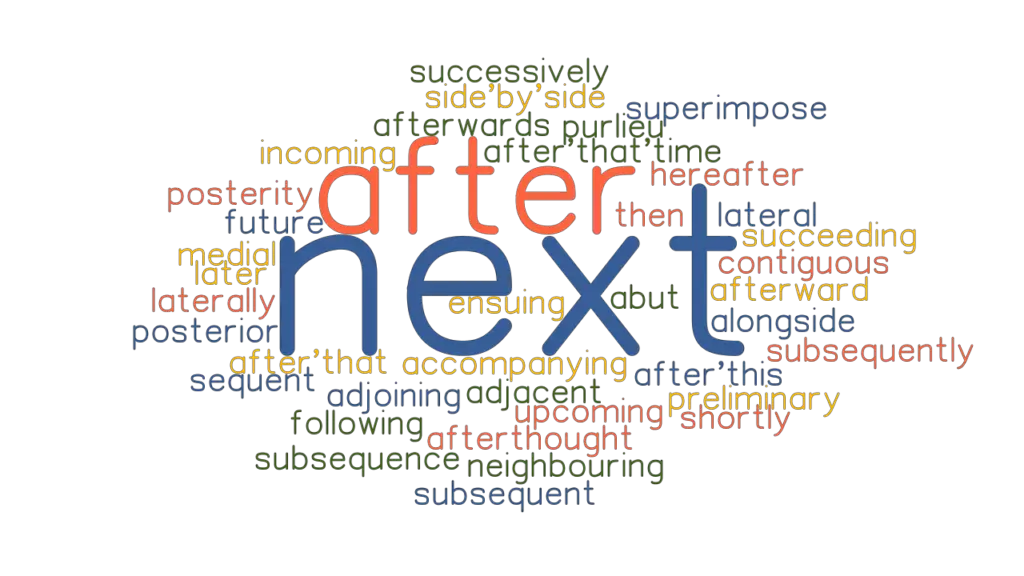 NEXT Synonyms And Related Words What Is Another Word For NEXT 