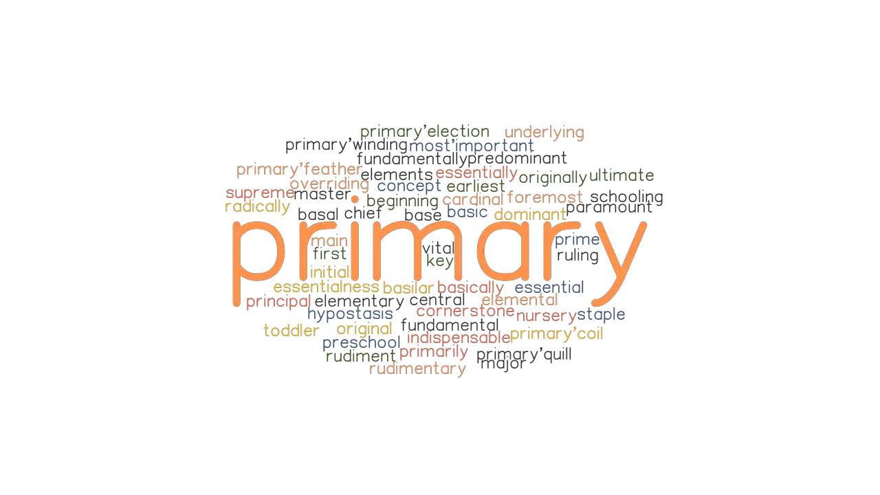 PRIMARY Synonyms And Related Words What Is Another Word For PRIMARY 