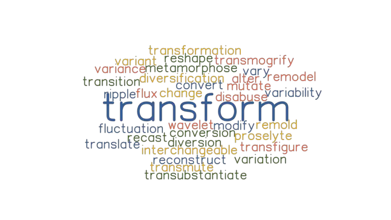 TRANSFORM: Synonyms and Related Words. What is Another Word for ...