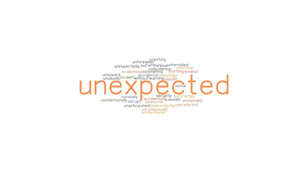 UNEXPECTED Synonyms And Related Words What Is Another Word For 