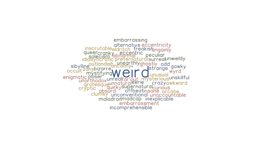 WEIRD Synonyms and Related Words. What is Another Word for WEIRD