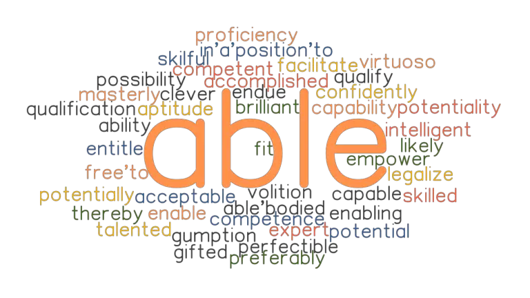 ABLE Synonyms And Related Words What Is Another Word For ABLE 