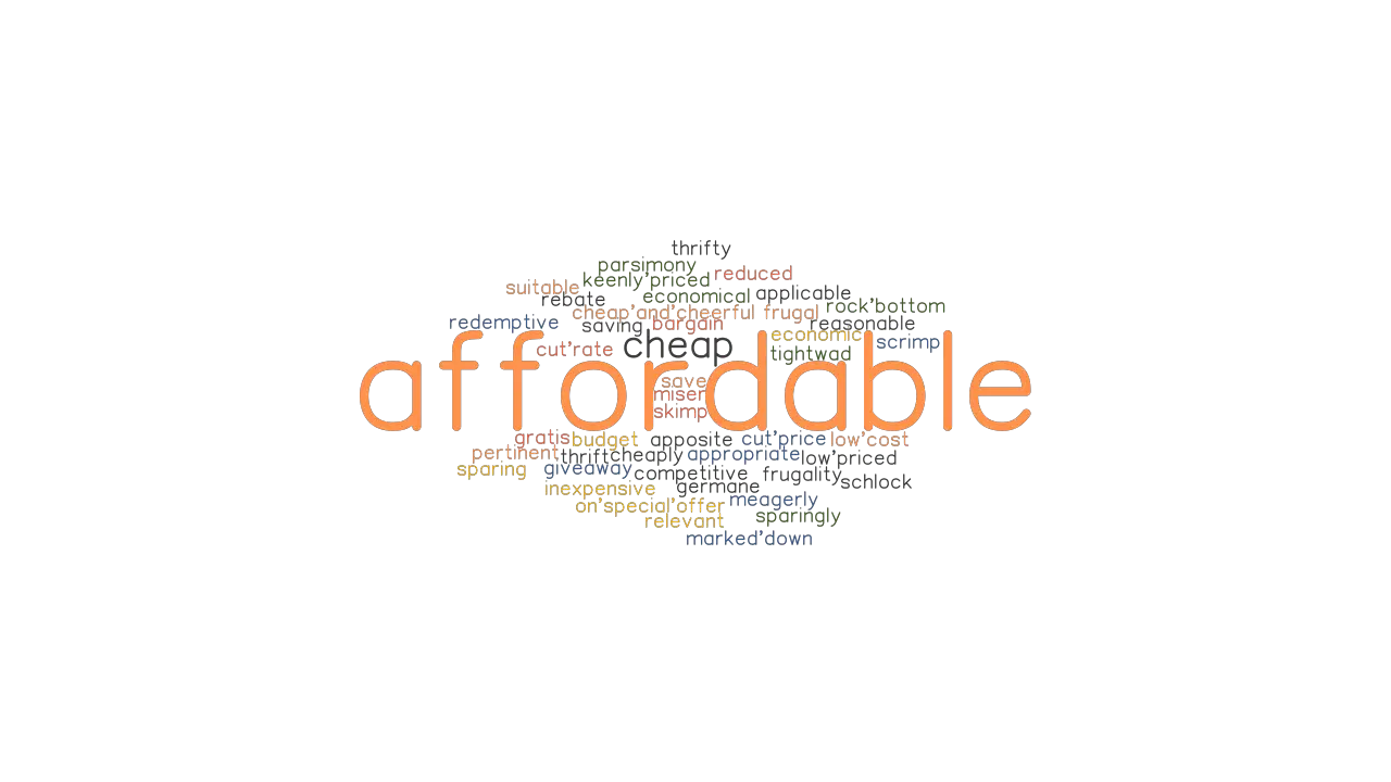 AFFORDABLE Synonyms And Related Words What Is Another Word For 