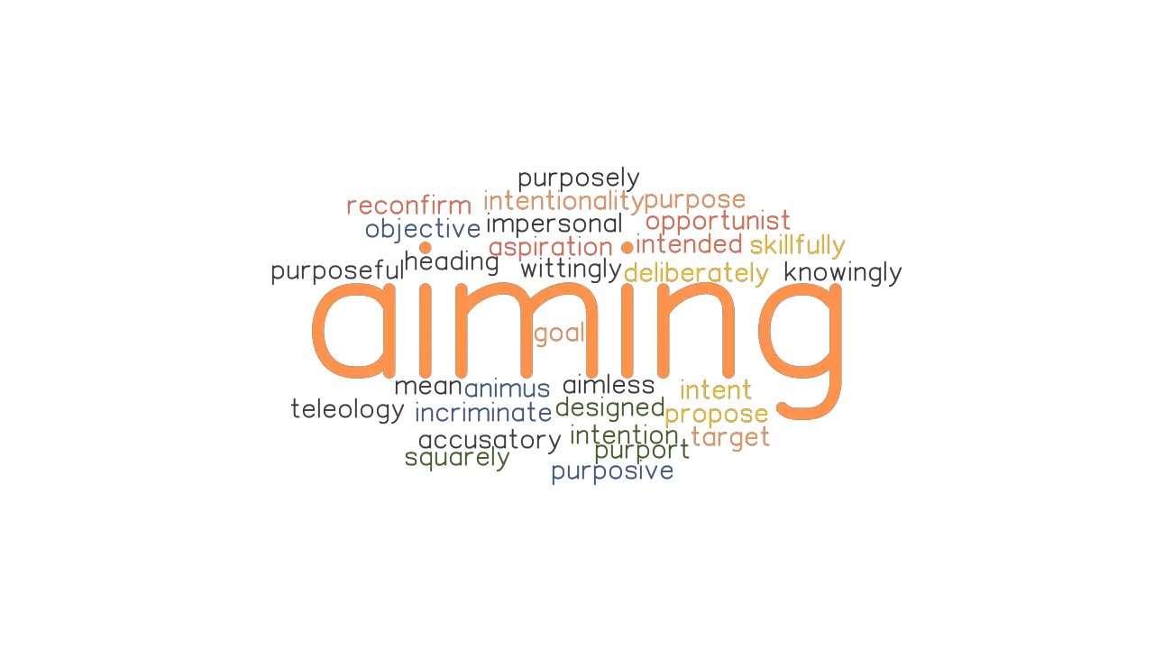 AIMING Synonyms And Related Words What Is Another Word For AIMING 