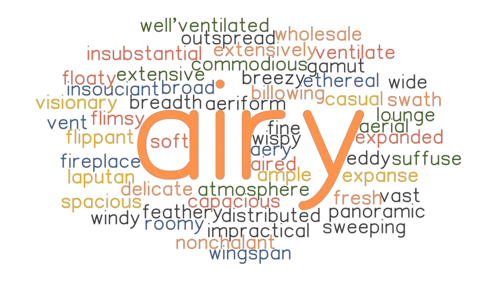 AIRY Synonyms and Related Words. What is Another Word for AIRY