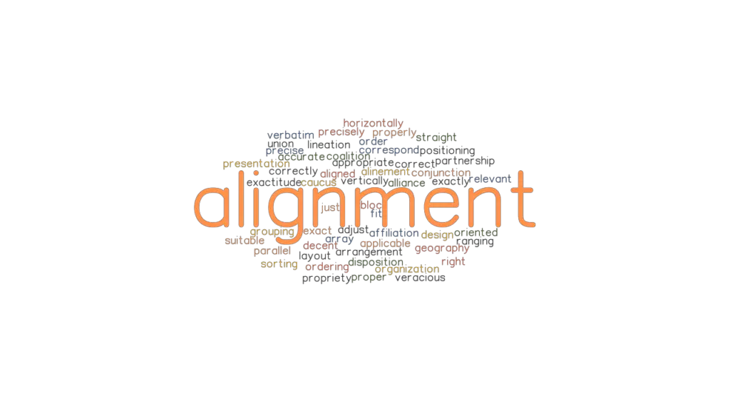 ALIGNMENT Synonyms and Related Words. What is Another Word for