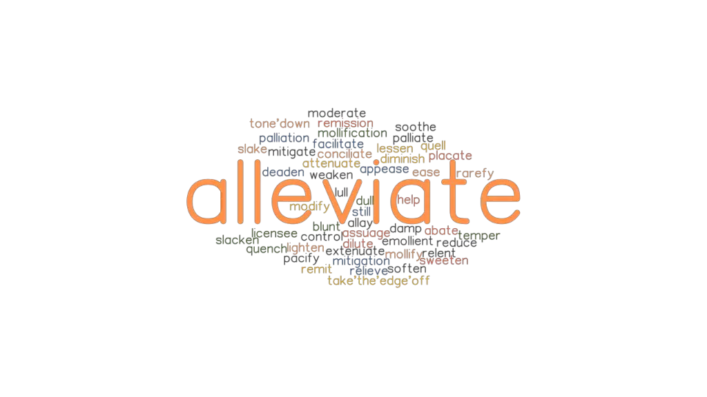 ALLEVIATE Synonyms And Related Words What Is Another Word For 