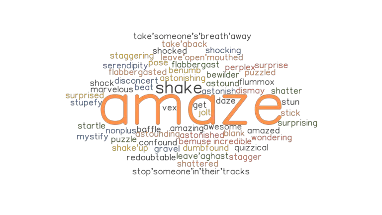 AMAZE: Synonyms and Related Words. What is Another Word for AMAZE ...