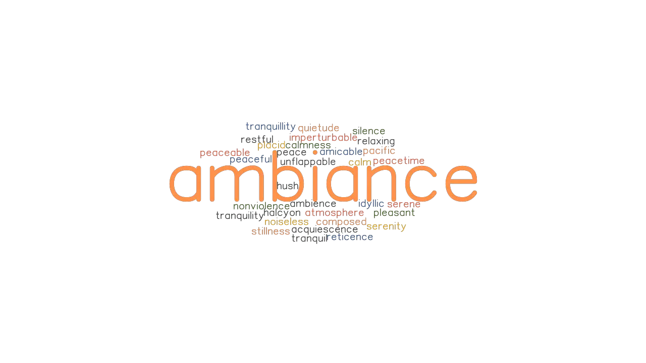 AMBIANCE Synonyms And Related Words What Is Another Word For AMBIANCE 