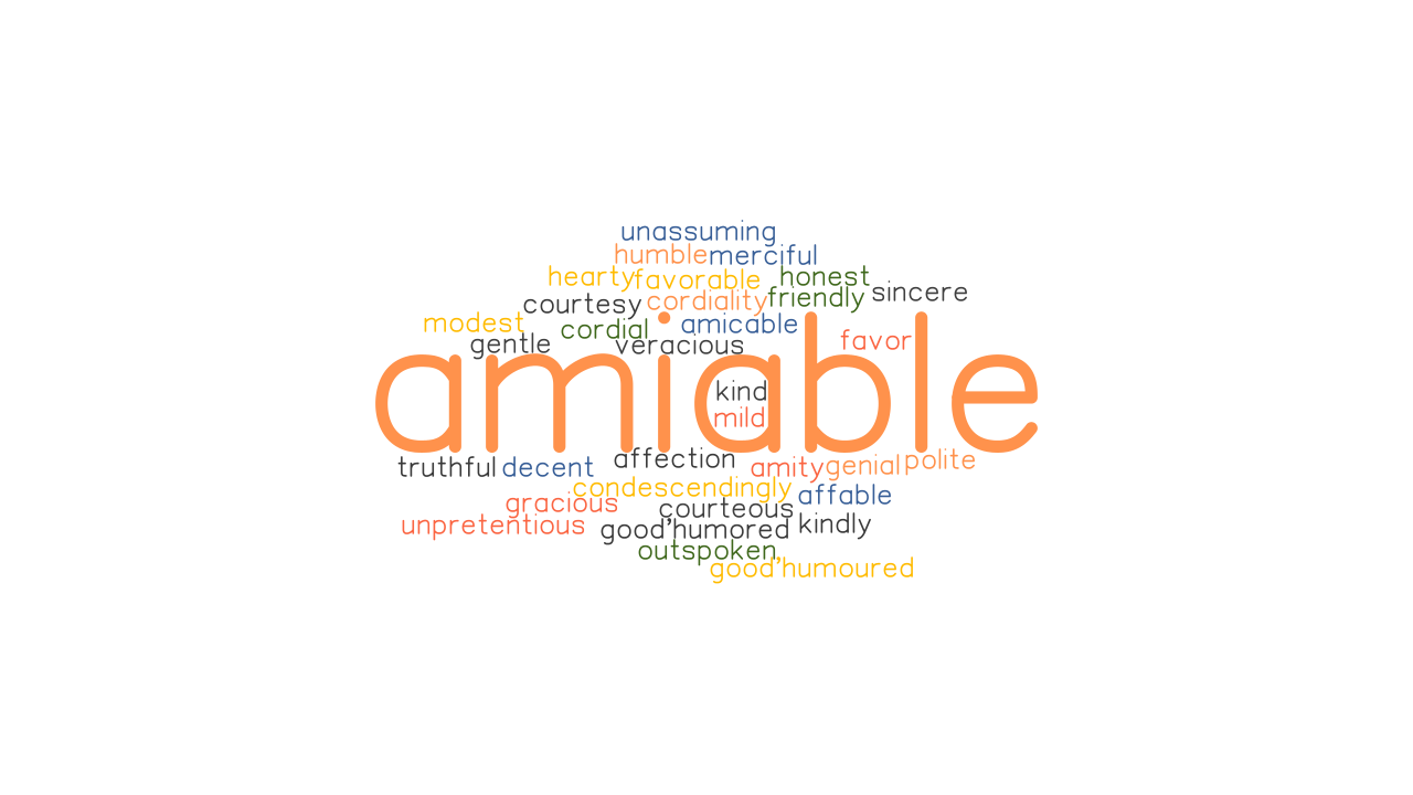 AMIABLE Synonyms And Related Words What Is Another Word For AMIABLE 