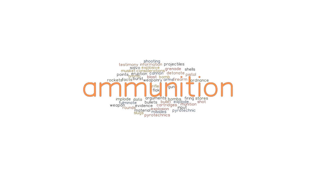 AMMUNITION Synonyms and Related Words. What is Another Word for