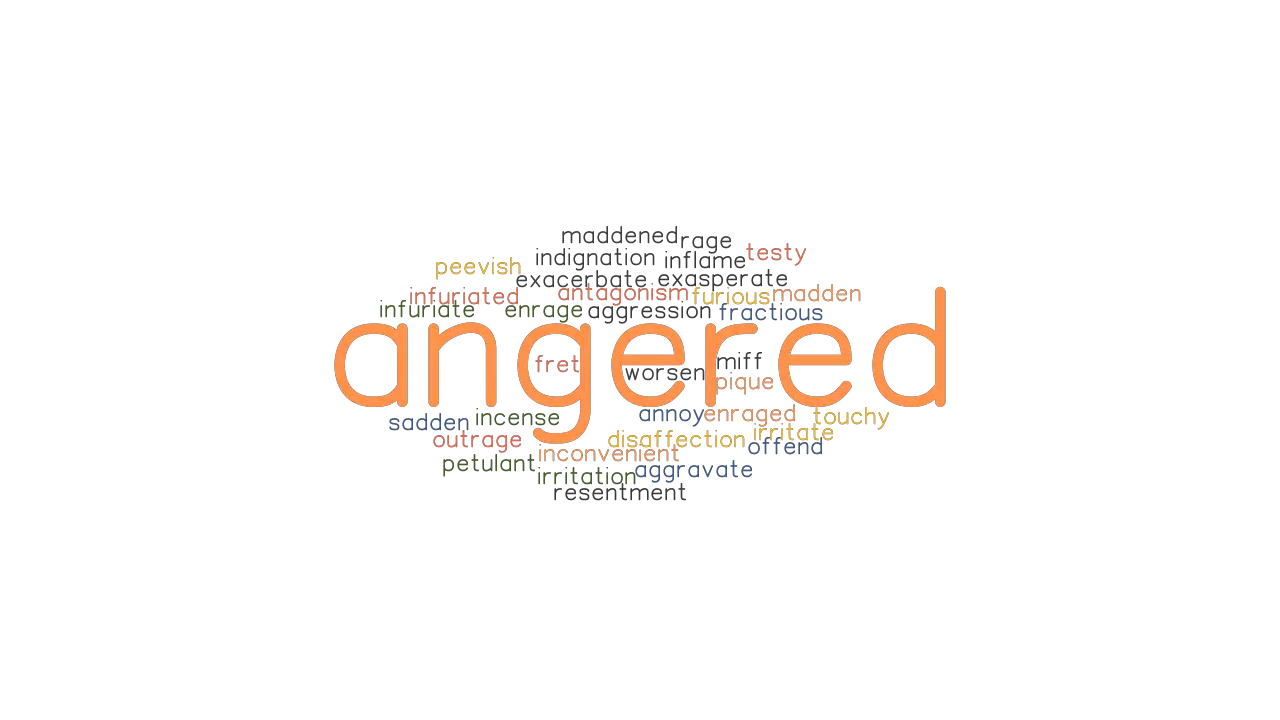 ANGERED Synonyms and Related Words. What is Another Word for ...