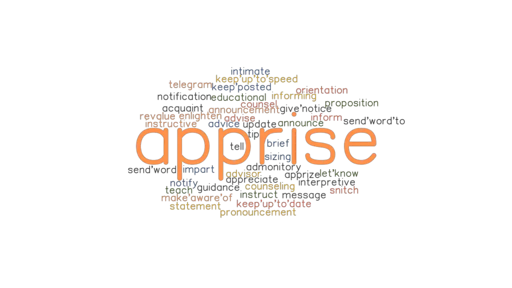 APPRISE: Synonyms and Related Words. What is Another Word for APPRISE ...