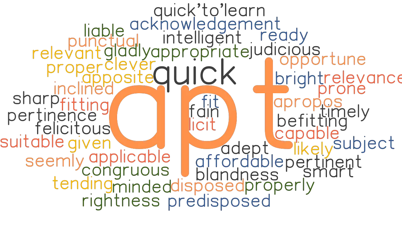 APT Synonyms And Related Words What Is Another Word For APT 