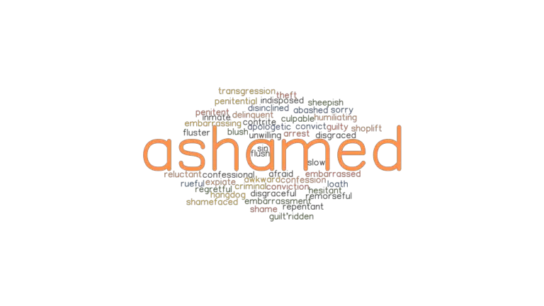 ASHAMED: Synonyms and Related Words. What is Another Word for ASHAMED ...