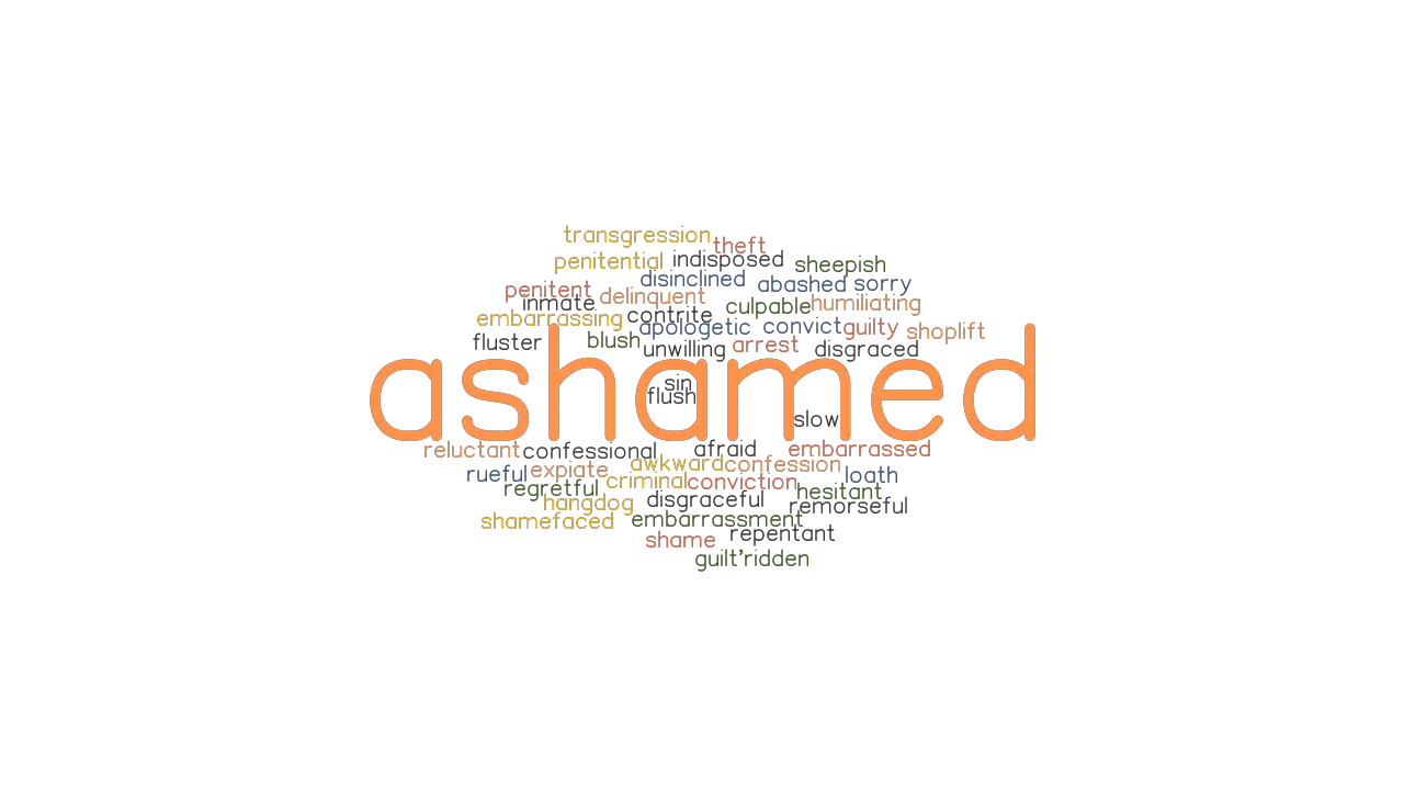 ASHAMED Synonyms And Related Words What Is Another Word For ASHAMED 