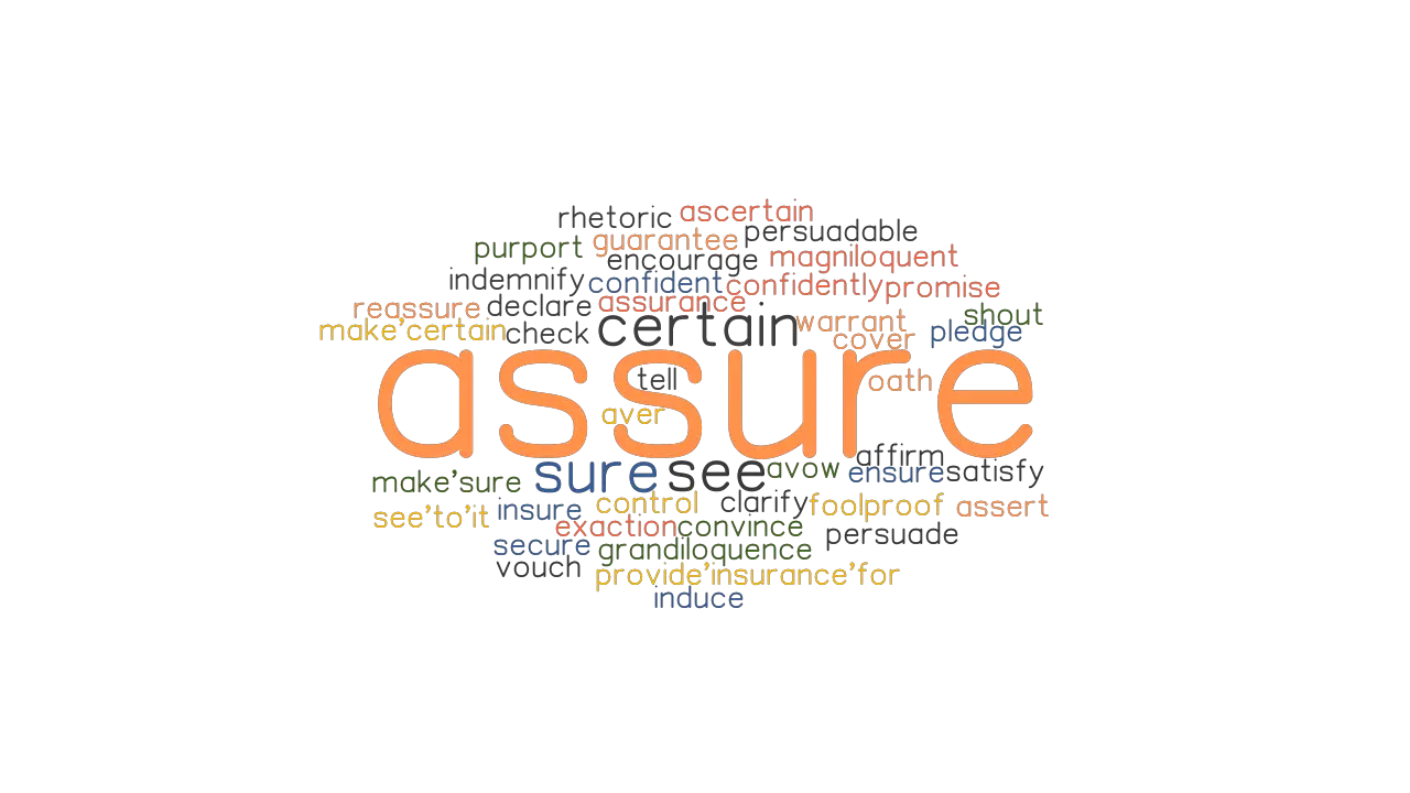 ASSURE Synonyms And Related Words What Is Another Word For ASSURE 