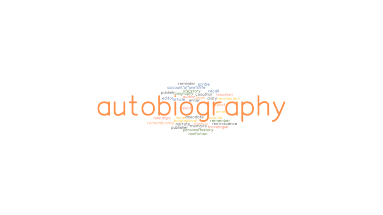 autobiography synonyms english