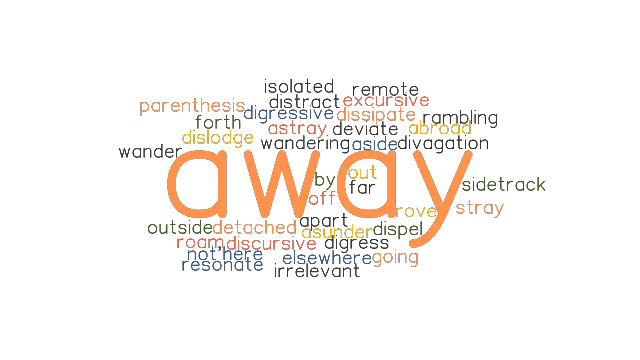 AWAY Synonyms And Related Words What Is Another Word For AWAY 