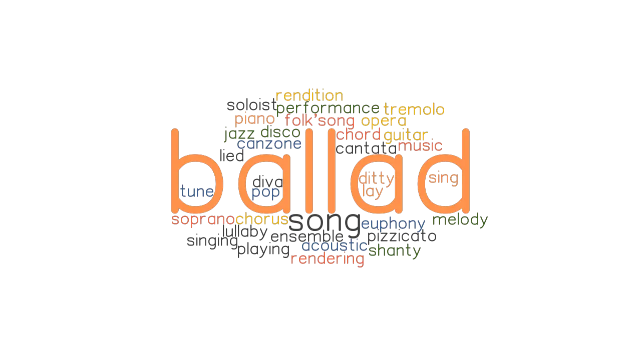 BALLAD: Synonyms and Related Words. What is Another Word for BALLAD? -
