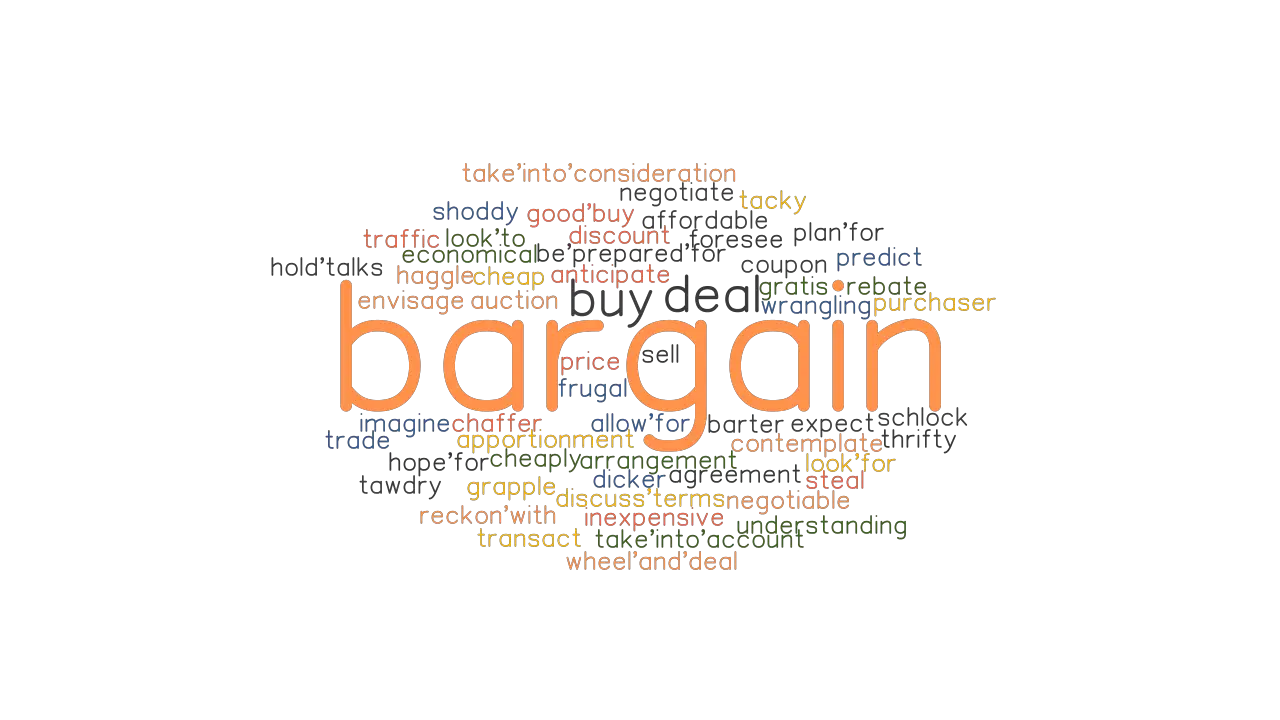 BARGAIN Synonyms And Related Words What Is Another Word For BARGAIN 