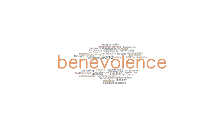 BENEVOLENCE Synonyms And Related Words What Is Another Word For 