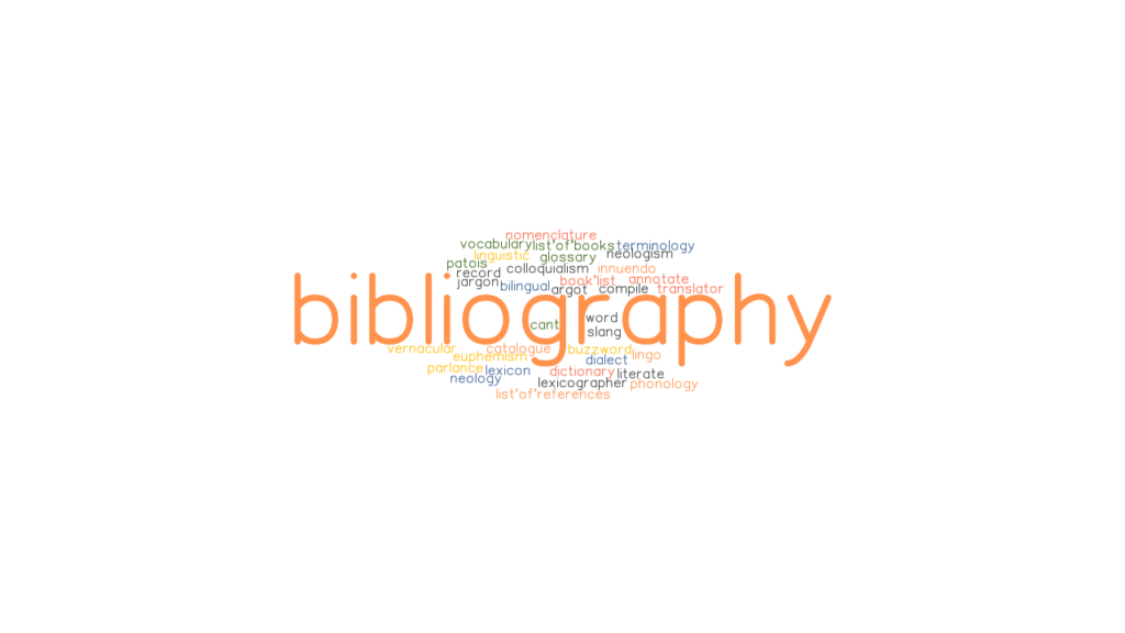 bibliography synonym