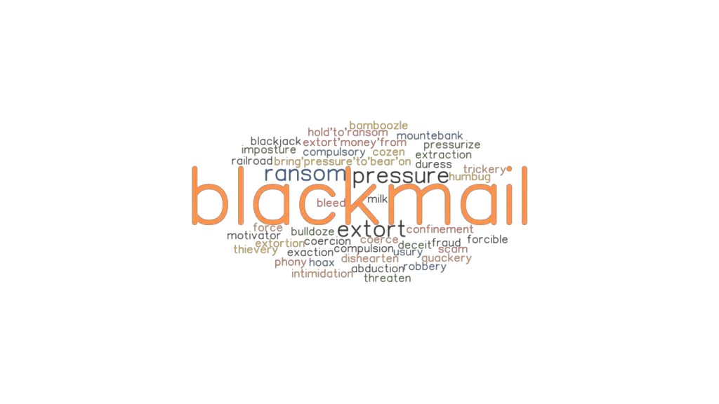 BLACKMAIL Synonyms And Related Words What Is Another Word For 