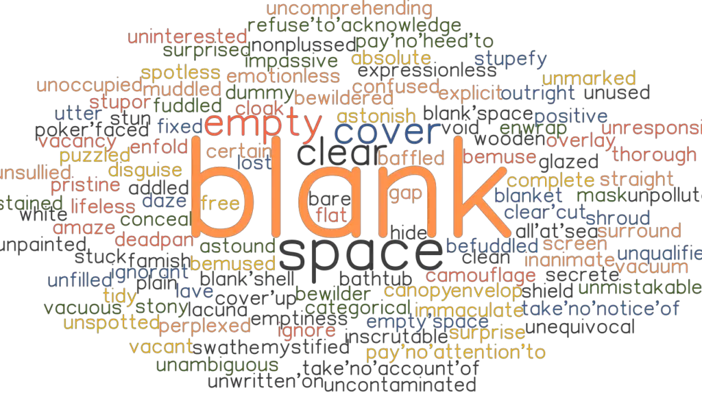 BLANK Synonyms And Related Words What Is Another Word For BLANK 