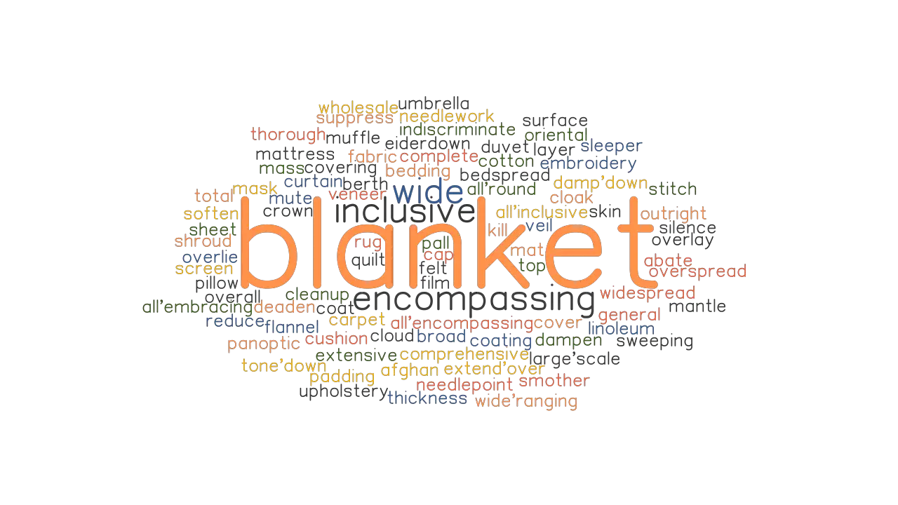 BLANKET Synonyms And Related Words What Is Another Word For BLANKET GrammarTOP