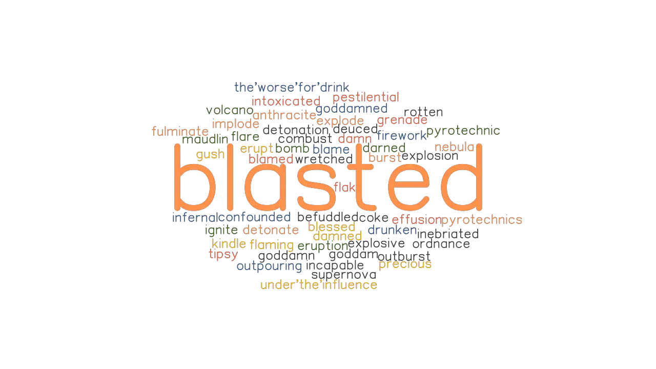 BLASTED Synonyms and Related Words. What is Another Word