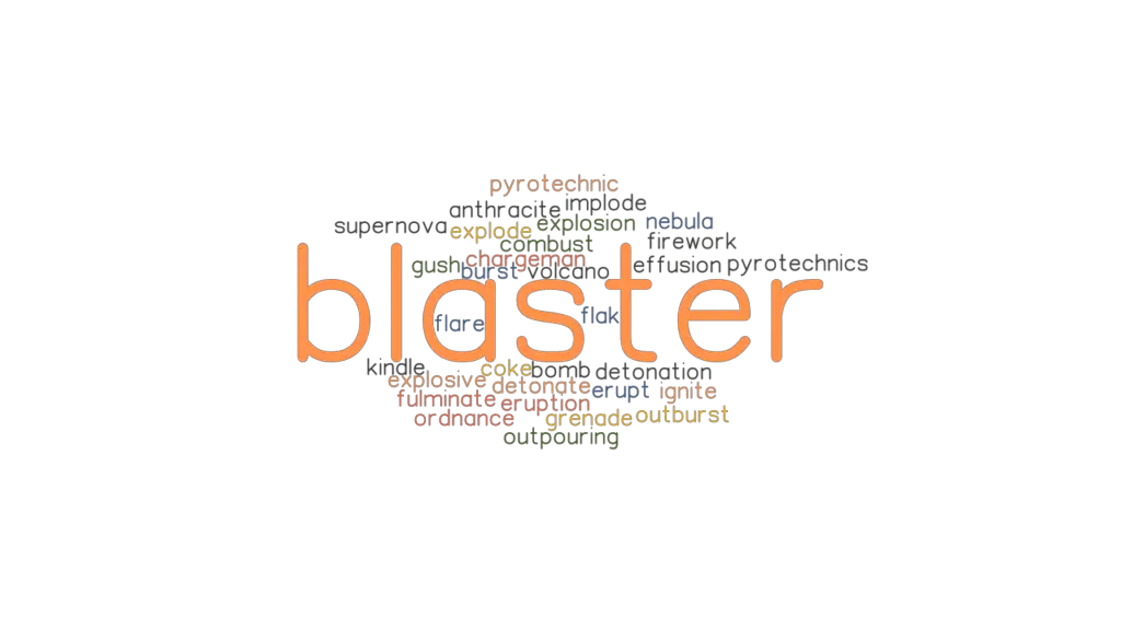 BLASTER Synonyms and Related Words. What is Another Word for BLASTER