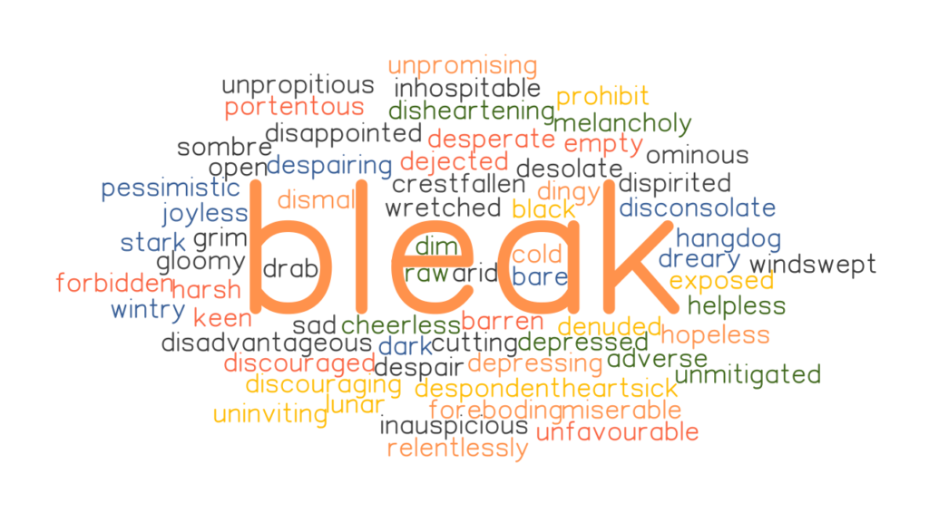 BLEAK Synonyms And Related Words What Is Another Word For BLEAK 