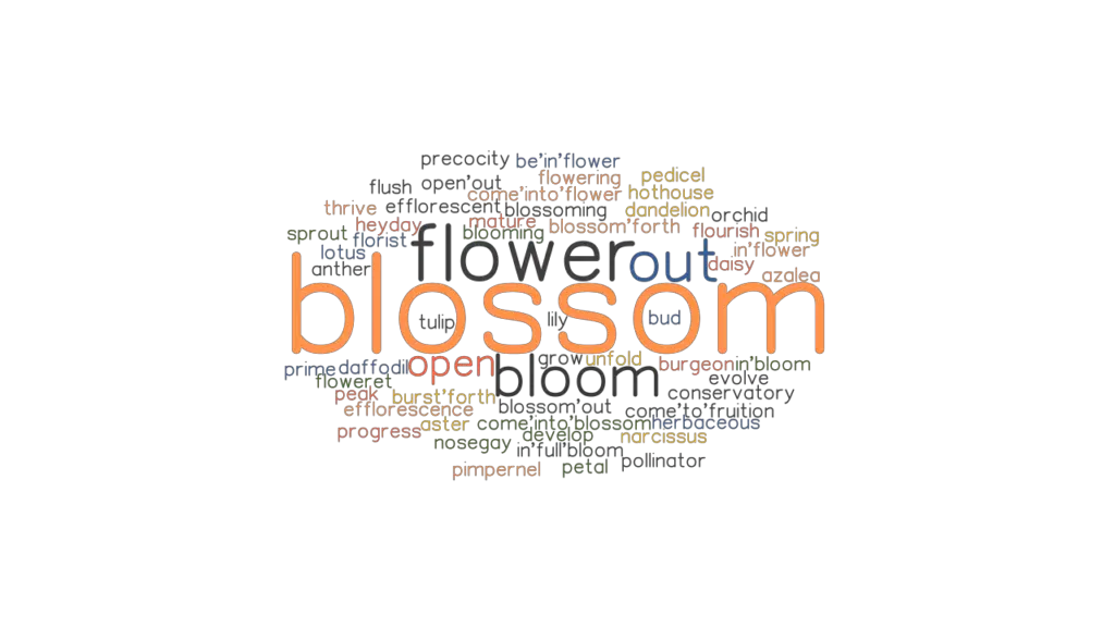 BLOSSOM Synonyms and Related Words. What is Another Word for BLOSSOM
