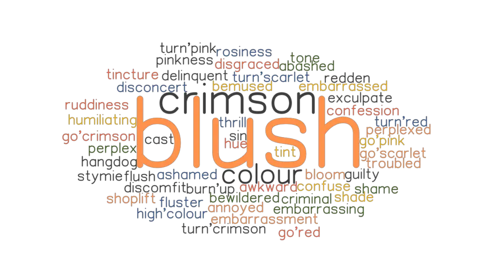 BLUSH Synonyms and Related Words. What is Another Word for BLUSH