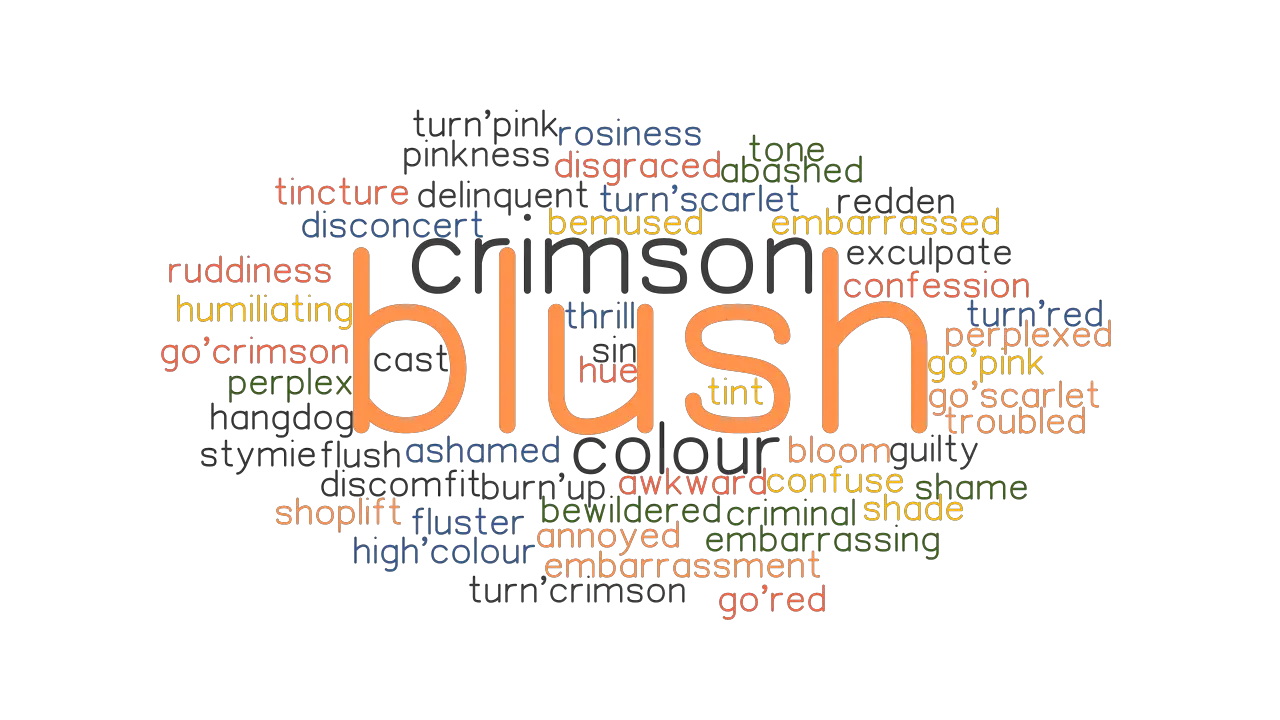 BLUSH Synonyms And Related Words What Is Another Word For BLUSH 