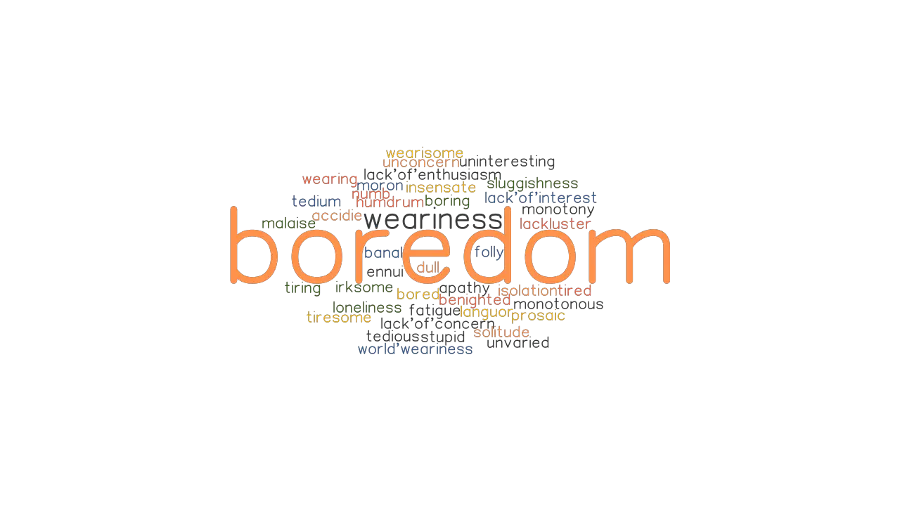 BOREDOM Synonyms And Related Words What Is Another Word For BOREDOM 