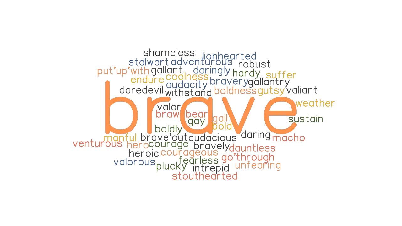 another word for brave that ends in ed