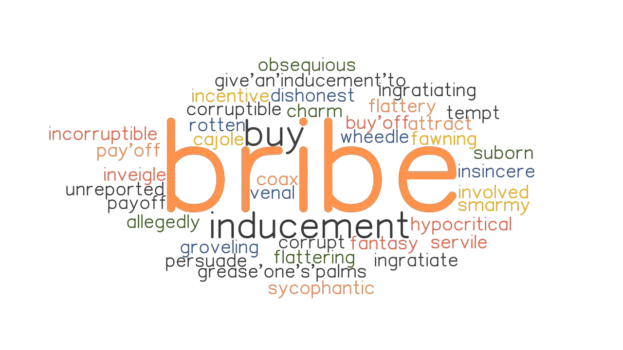 BRIBE Synonyms And Related Words What Is Another Word For BRIBE GrammarTOP