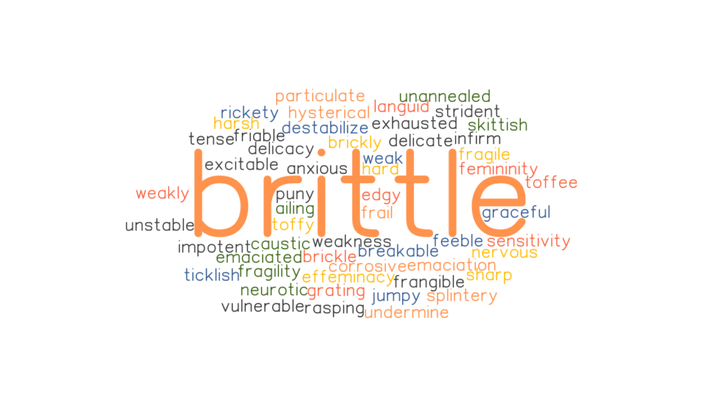 BRITTLE Synonyms and Related Words. What is Another Word for BRITTLE?