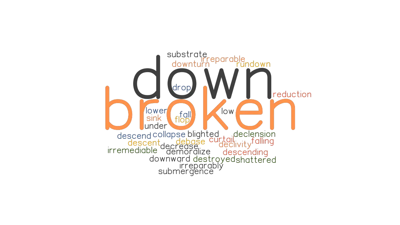 BROKEN DOWN Synonyms And Related Words What Is Another Word For 